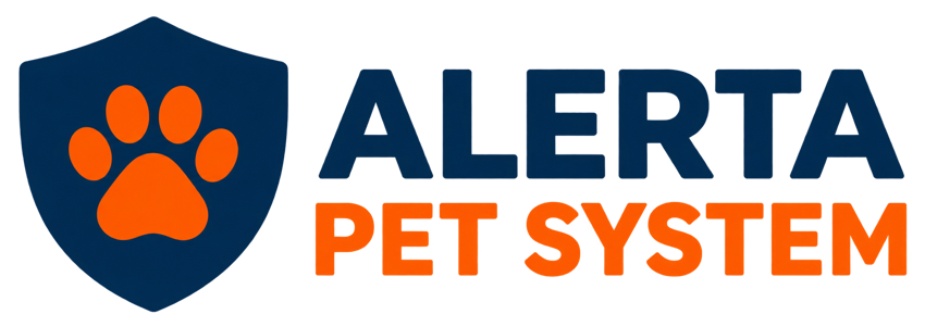 Alerta Pet System — escudo con una patita